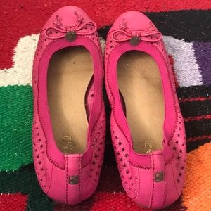 Sperry top-sider pink cut out ballet flats.